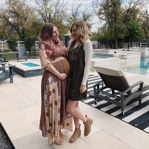 Green Embroidered Umgee Dress